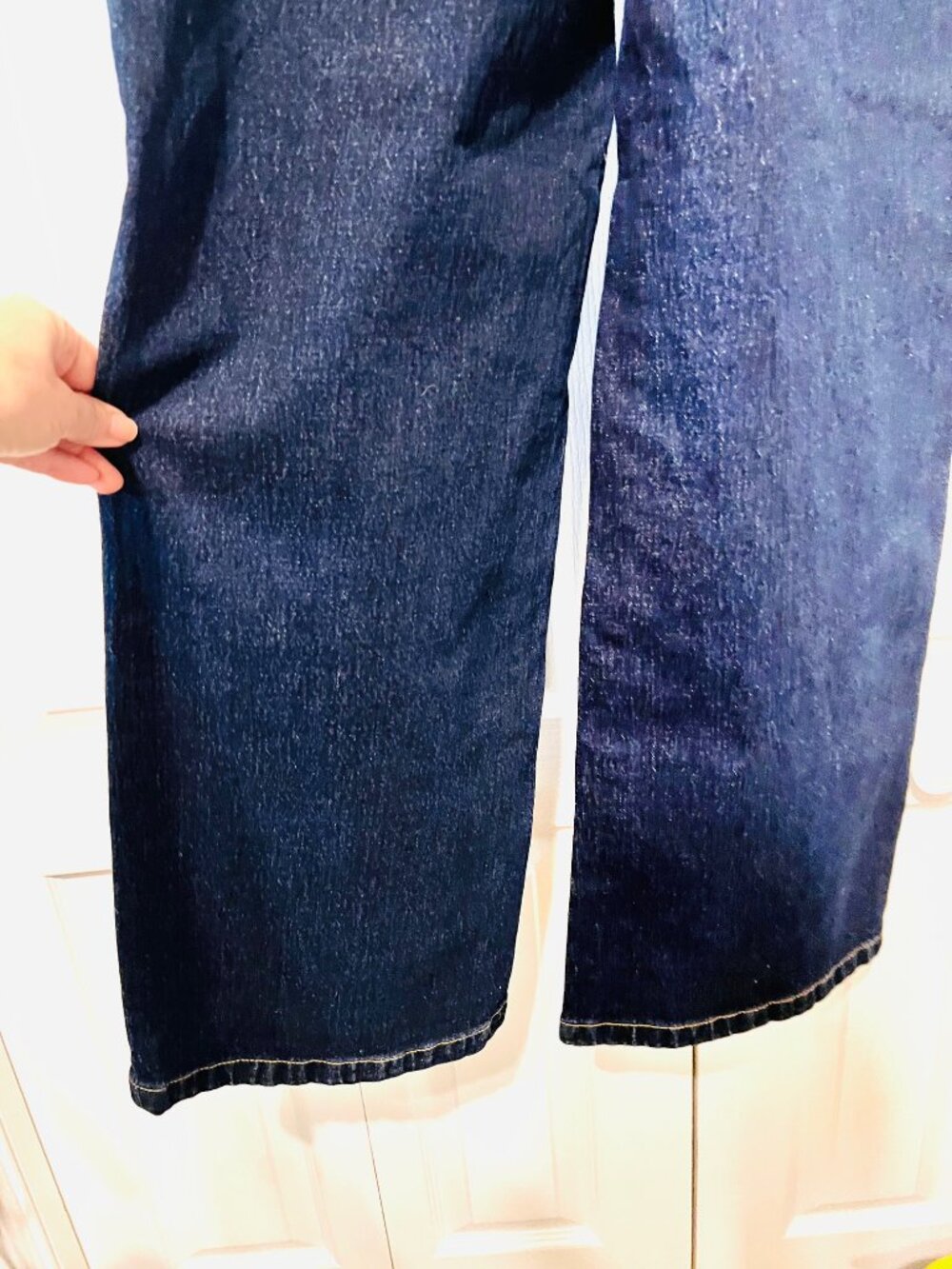 Free Assembly High Rise Wide Leg-NWT-Women's Blue Jeans/Denim-Size 4-Stretch - Picture 7 of 15